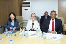 The Secretary of the US Department of Transportation, Mr. Anthony Foxx and a delegation meeting with the officials at NITI Aayog 1