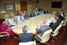 The Secretary of the US Department of Transportation, Mr. Anthony Foxx and a delegation meeting with the officials at NITI Aayog 3
